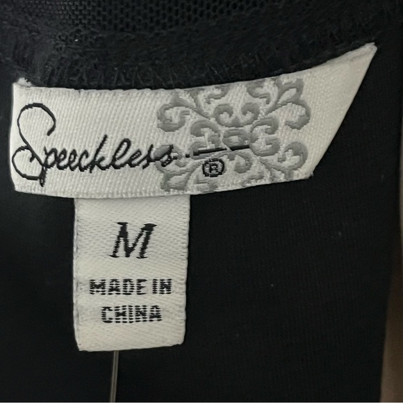 NWT Women’s Speechless Black Gold Sequin Formal Cocktail Prom Party Size Medium - Picture 7 of 13